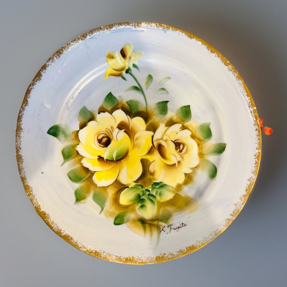 Vintage NORLEANS (Japan) Hand Painted 10 1/4” Collector Wall Plate Cottagecore